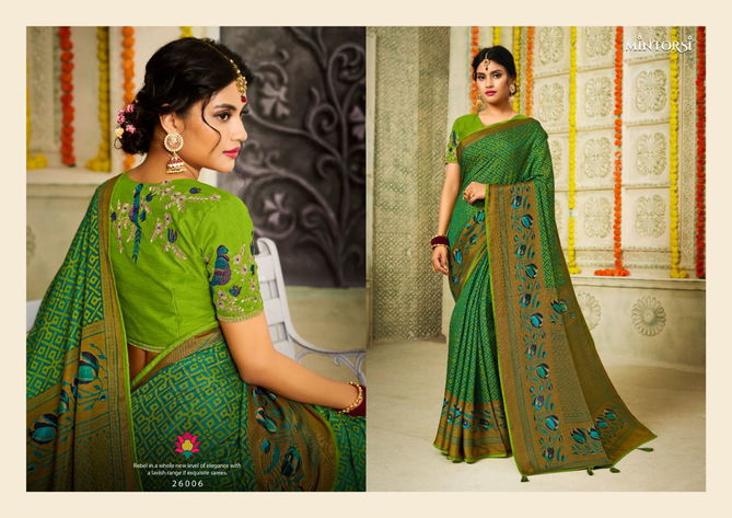 Karma By Mintorsi 26001-26012 Designer Sarees Catalog